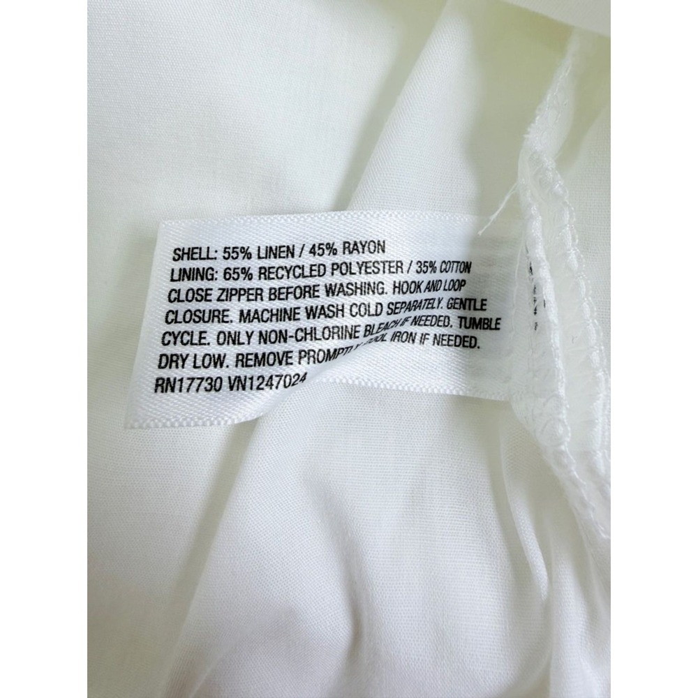 NWT A NEW DAY White Linen Blend Wrap Mini Skirt – Coastal Grandma Summer Size 14 - Picture 7 of 9
